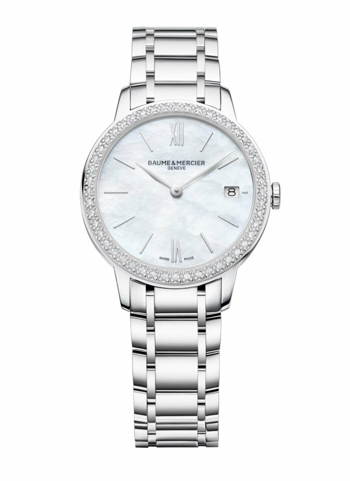 Baume et Mercier Classima Lady M0A10478 - Gioielleria Casavola di Noci - orologio svizzero da donna con diamanti - piccolo e raffinato