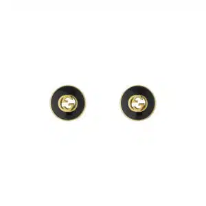 Gucci Interlocking YBD786554001 - Gioielleria Casavola di Noci - orecchini a bottone in oro giallo 18 carati - immagine centrale